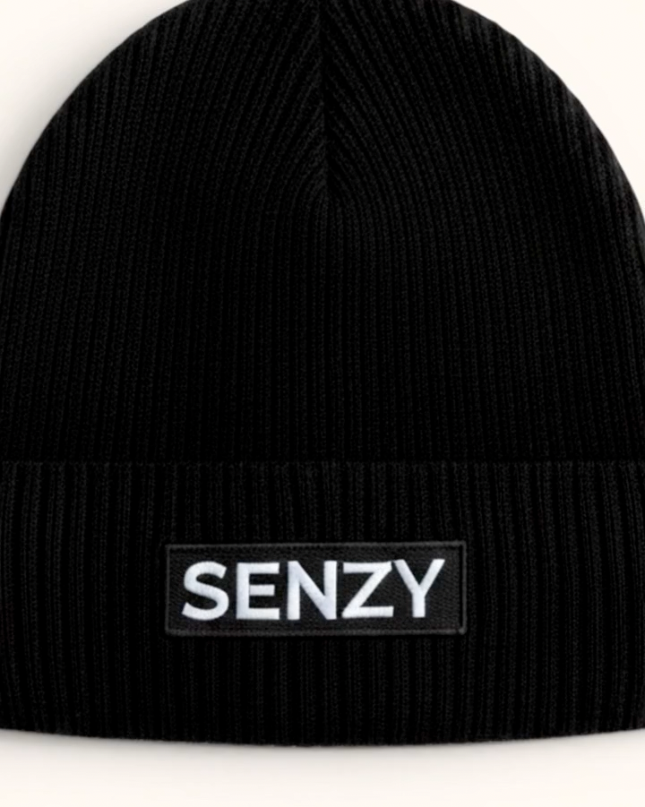 SENZY Beanie Black